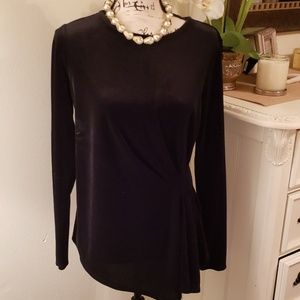 New Black Velvet Top from The Limited